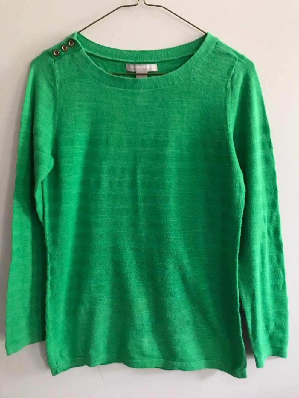 Banana Republic Sweater Crewneck long sleeve Green Women size S